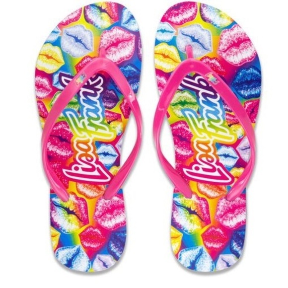 Lisa Frank Shoes - Lisa Frank Rainbow Kisses Flip Flop Sandals